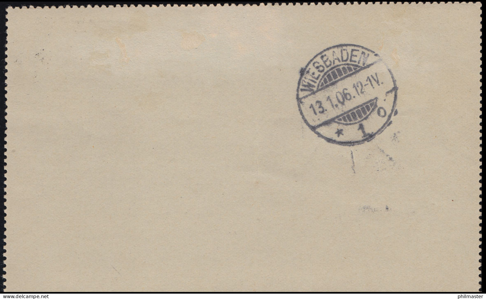 Österreich Kartenbrief K 42 EGER 2 - 12.1.1906 Nach WIESBADEN 1 O 13.1.06 - Other & Unclassified
