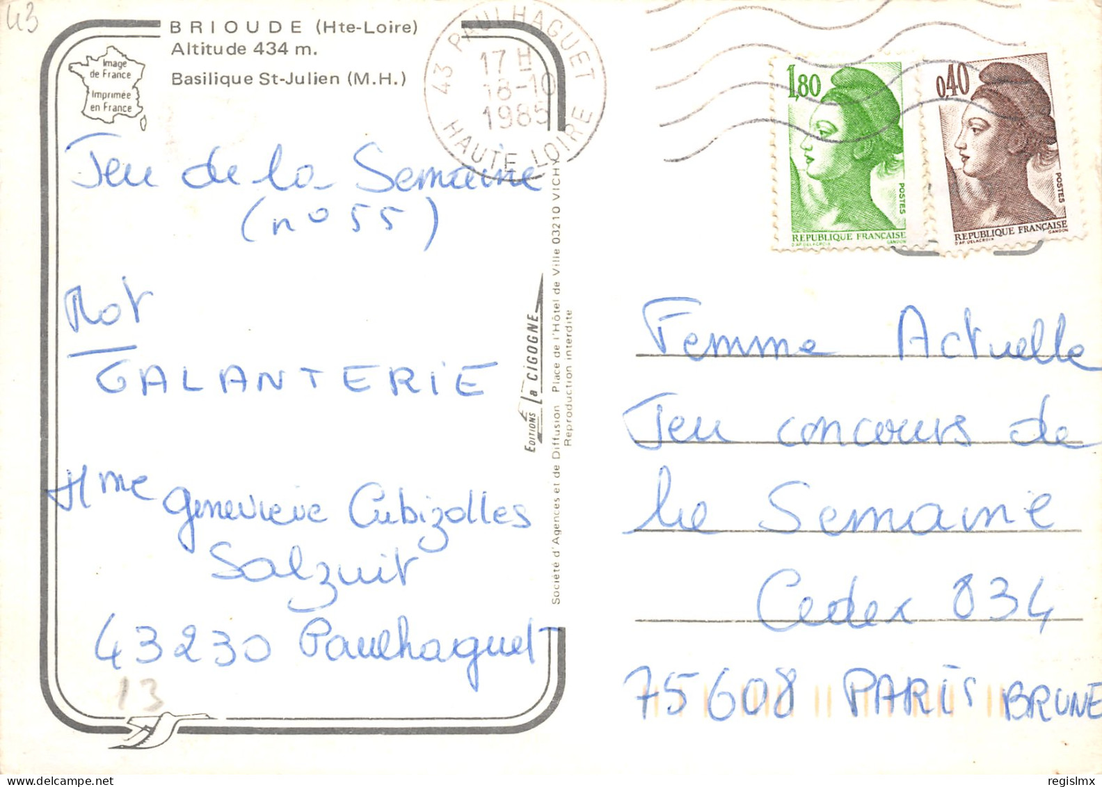 43-BRIOUDE-N°TB3598-C/0309 - Brioude