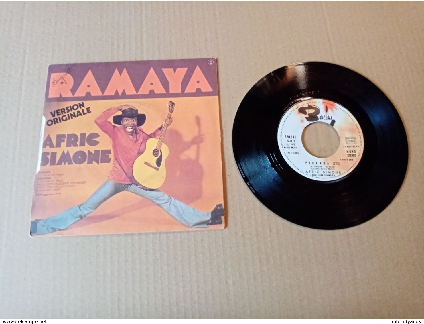 Vinyle 45T  Afric Simone -  Ramaya - Autres - Musique Française