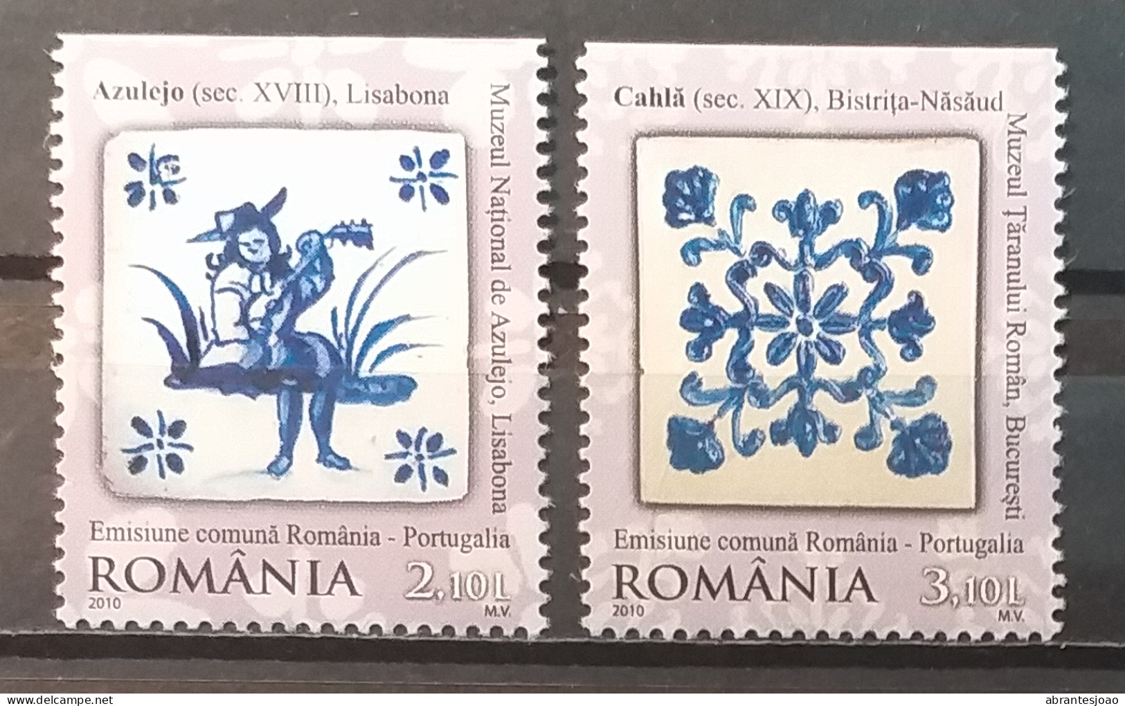 2010 - Portugal - MHN - Tiles -  Joint With Romania - 4 Stamps - Neufs