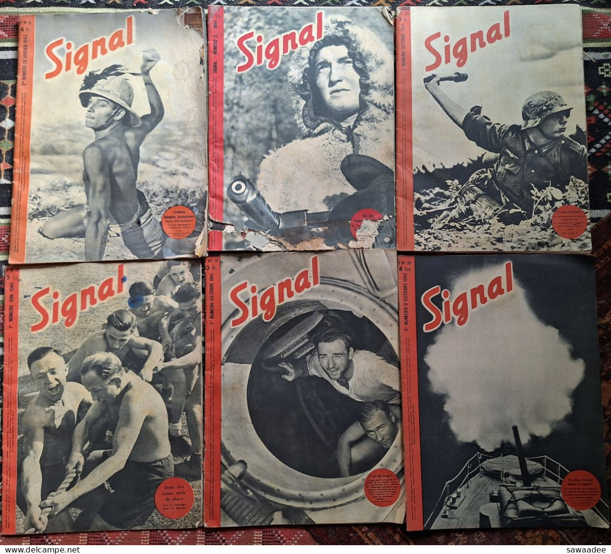 REVUE "SIGNAL" - LOT DE 22 NUMEROS - PROPAGANDE ALLEMANDE EN FRANCAIS - GUERRE - ITALIE - JAPON - AVIATION - MARINE ETC - French