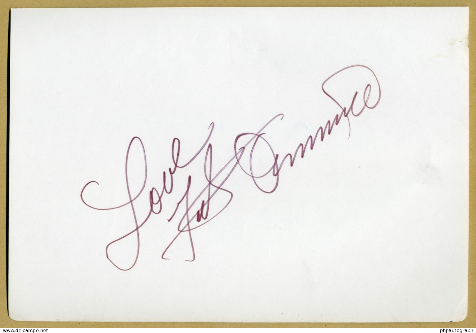 Fats Domino (1928-2017) - Rare Page De Livre D'or Signée + Photo - Paris 1988 - Sänger Und Musiker