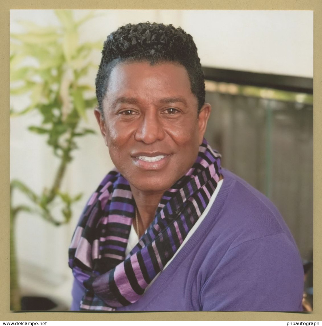 Jermaine Jackson - In Person Signed Album Page + Photo - Paris 1988 - COA - Singers & Musicians