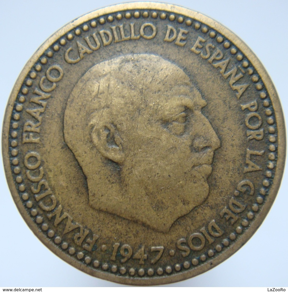 LaZooRo: Spain 1 Peseta 1949 VF / XF - 1 Peseta