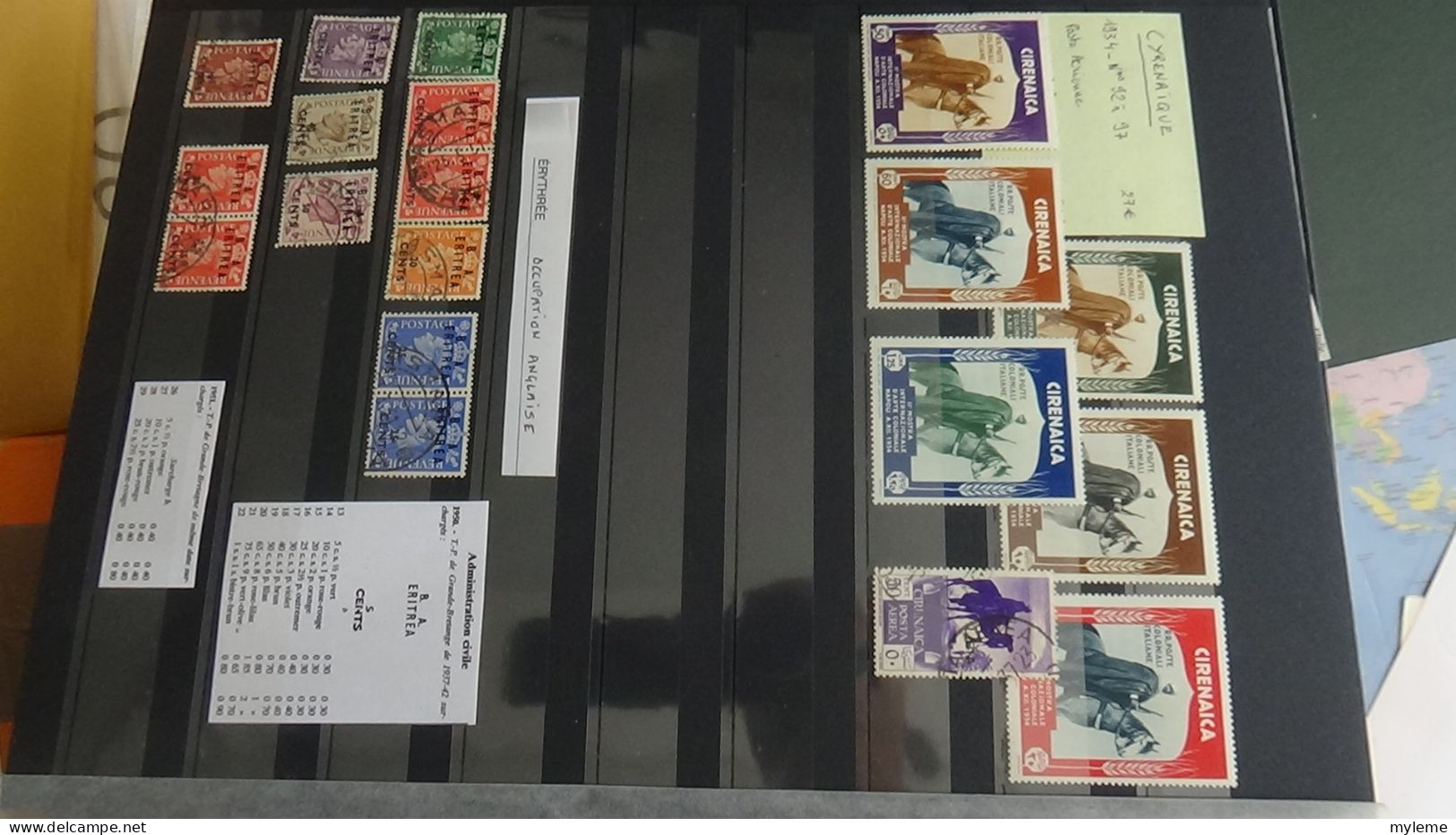 BJ30 Collection de timbres d'Italie avec notices explicatives.  A saisir !!!