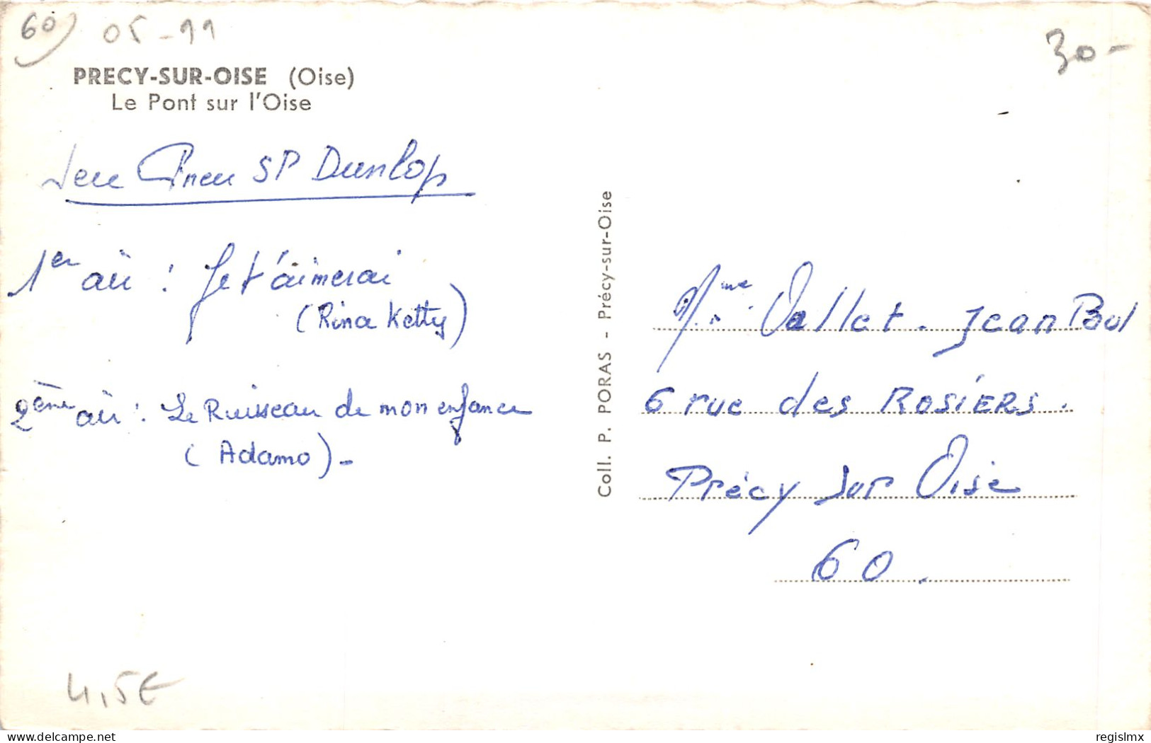 60-PRECY SUR OISE-N°T220-H/0325 - Précy-sur-Oise
