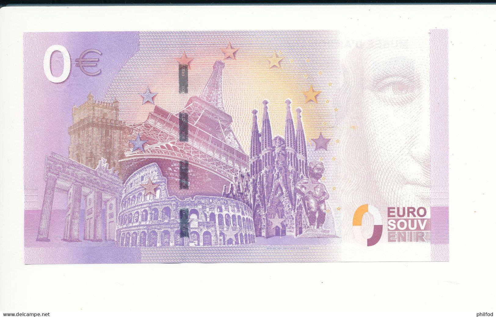 Billet Touristique  0 Euro - MUSÉE D'ARROMANCHES - UEAG - 2017-1 - N° 10226 - Billet épuisé - Andere & Zonder Classificatie