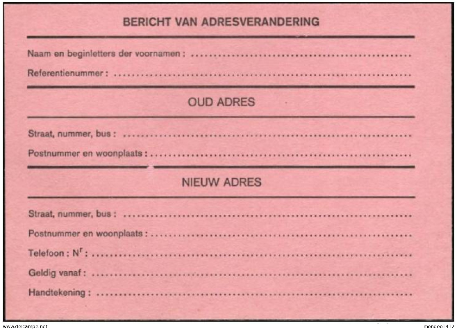 1992 - Briefkaart / Entier Postal Carte -Adreswijziging - Vogels - Buzin - Zwartkop - Fauvette à Tête Noire - NL - Aviso Cambio De Direccion