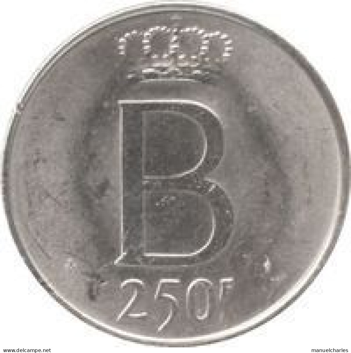 Pièce En Argent Baudouin 1976 - 250 Francs