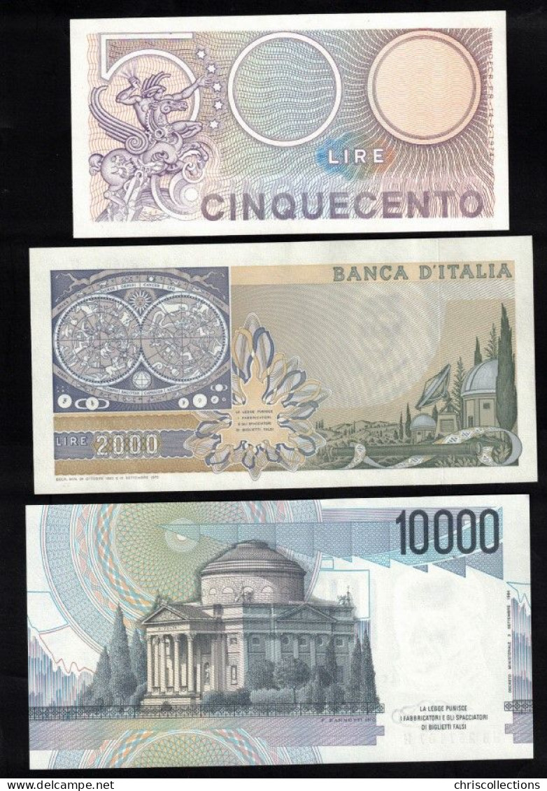 ITALIE - Lot De 3 Billets D'Italie - UNC - Collections