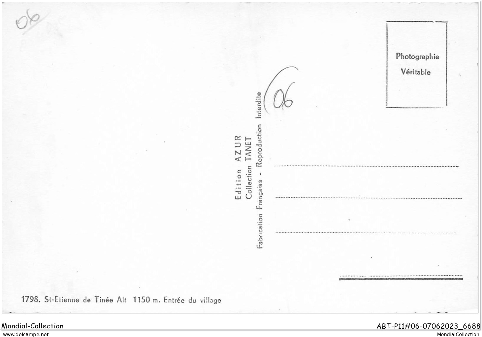 ABTP11-06-1035 - Saint Etienne De Tinee - Entree Du Village - Saint-Etienne-de-Tinée