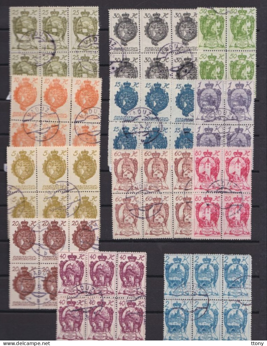 50 Timbres  Neufs Et Oblitérés Et  24 Blocs Liechtenstein   Année 1920  Ect - Autres & Non Classés