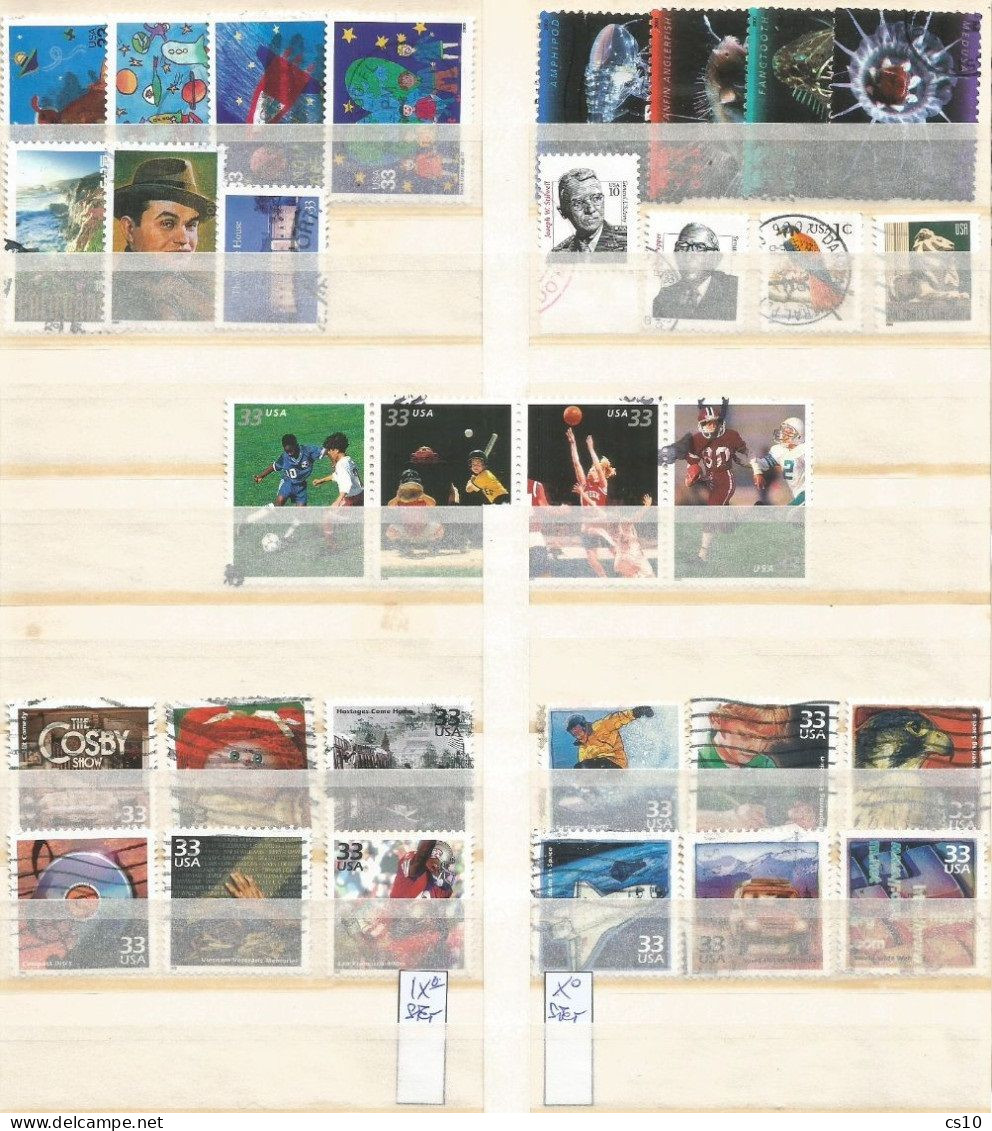 USA Selection 2000 Yearset #84 Pcs OFF-Paper Mostly VFU Incl. Coil #, Micro USPS, ATM Bklt Sport Strip Celebrate Century - Collections