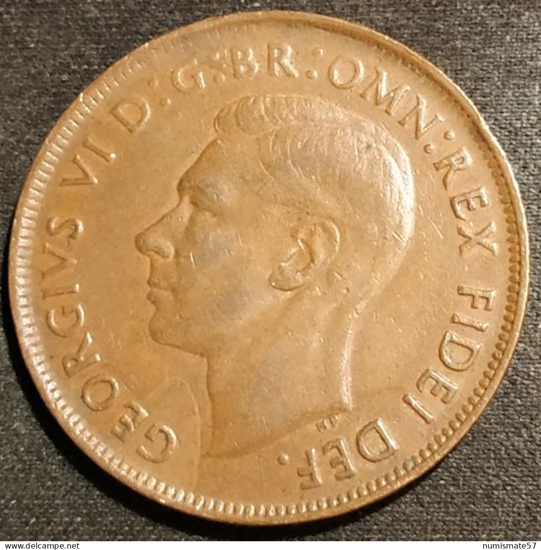 AUSTRALIE - AUSTRALIA - 1 PENNY 1951 • ( Perth ) - George VI Sans "IND:IMP" - KM 43 - Penny