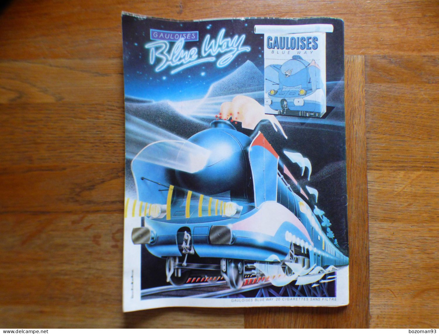 PILOTE MENSUEL N° 94  COVER  PAR CABANES + PUB CIGARETTE GAULOISES BLUE WAY - Pilote