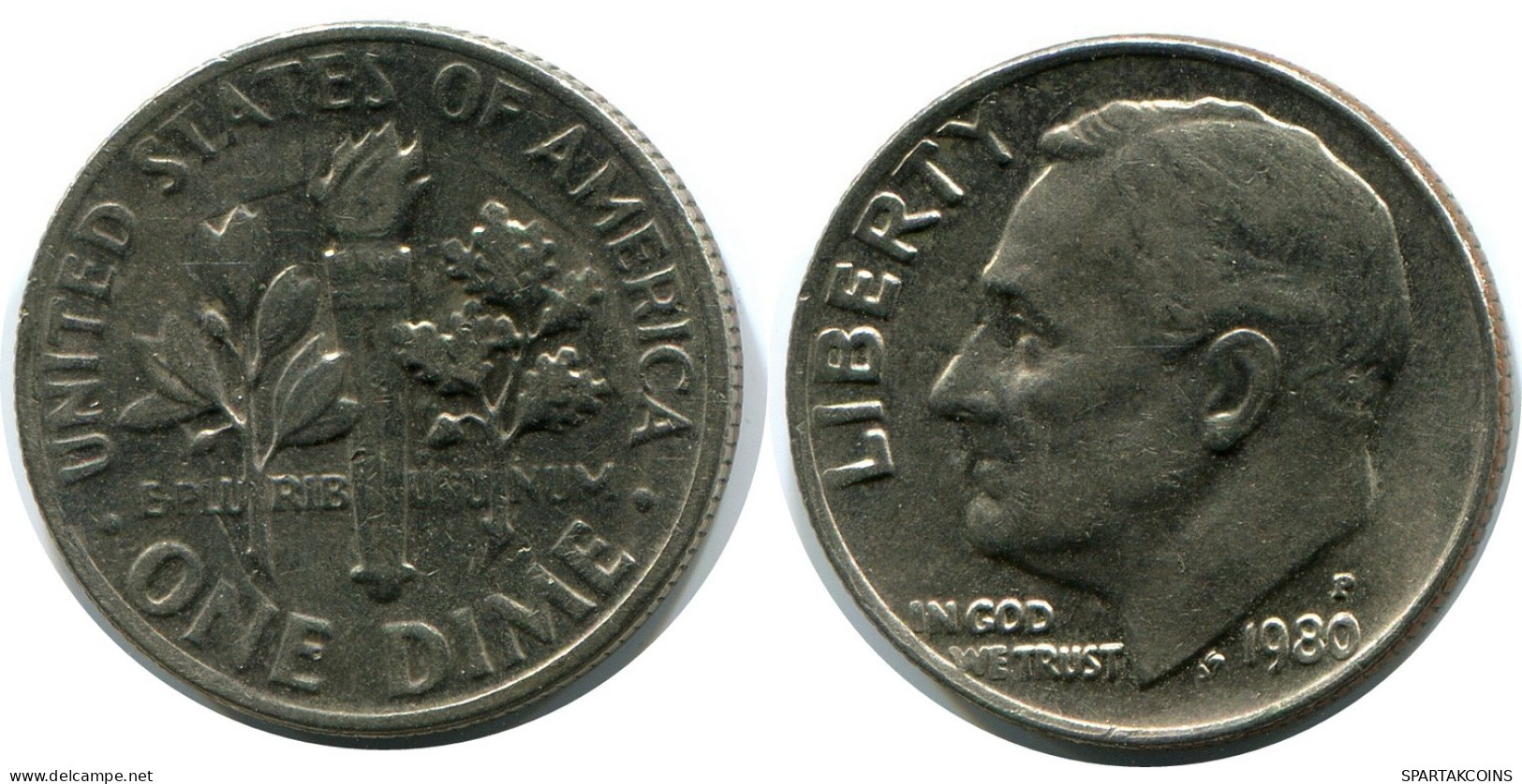 10 CENTS 1980 USA Coin #AZ245.U.A - 2, 3 & 20 Cents