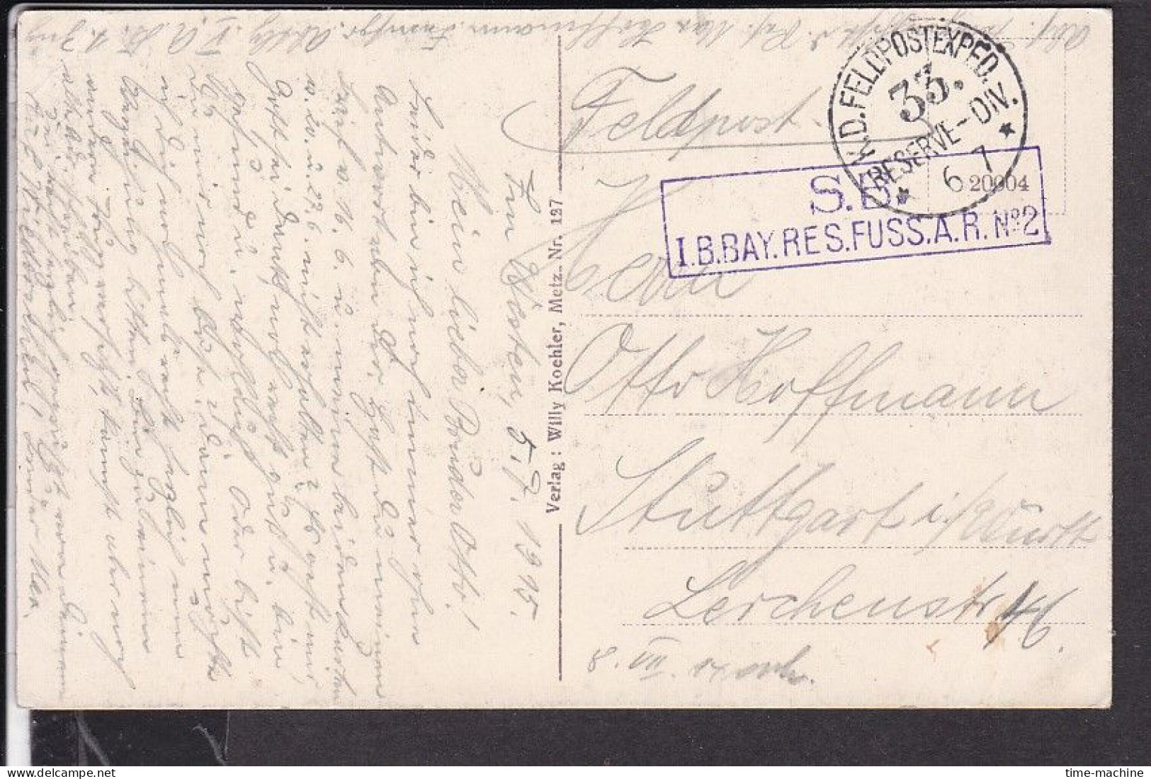 Hattonchatel Hauptstrasse Feldpost 1915 - Vigneulles Les Hattonchatel