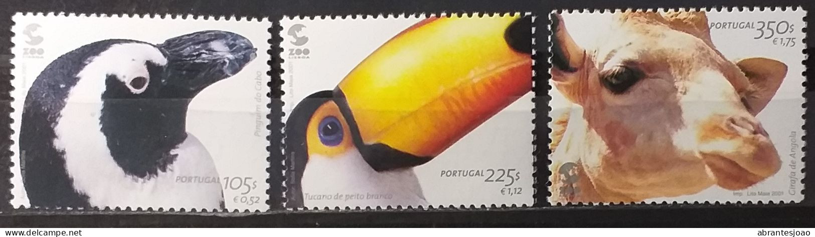 2001 - Portugal - MNH - Animals Of Lisbon Zoo - 6 Stamps - Neufs