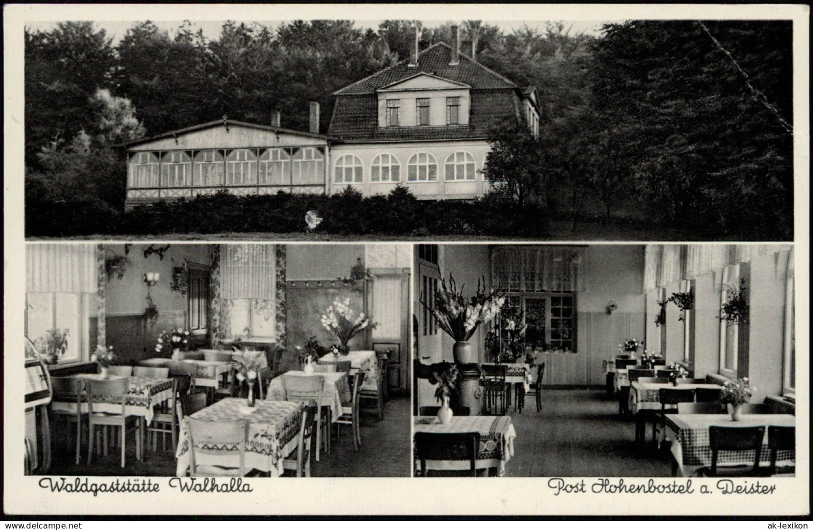 Ansichtskarte Barsinghausen Waldgaststätte Walhalle 1956 - Barsinghausen