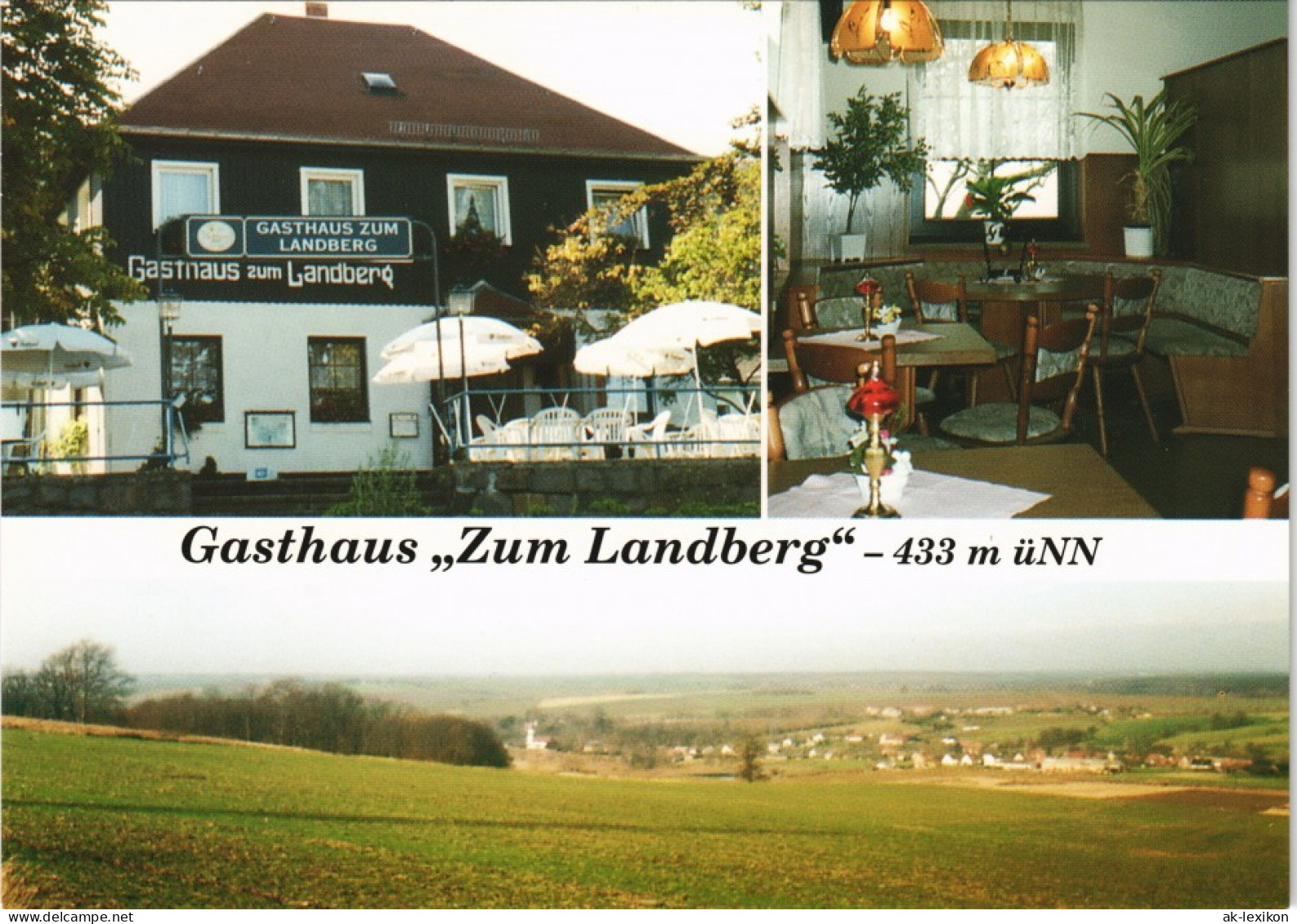 Ansichtskarte Herzogswalde-Wilsdruff 3 Bild: Gasthof Zum Landberg 1993 - Herzogswalde
