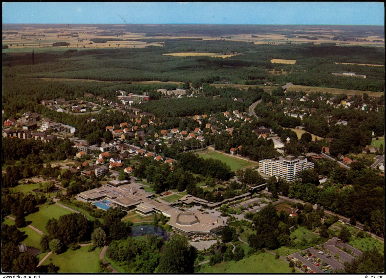 Ansichtskarte Bad Bevensen Luftbild Gesamtansicht Vom Flugzeug Aus 1986 - Bad Bevensen
