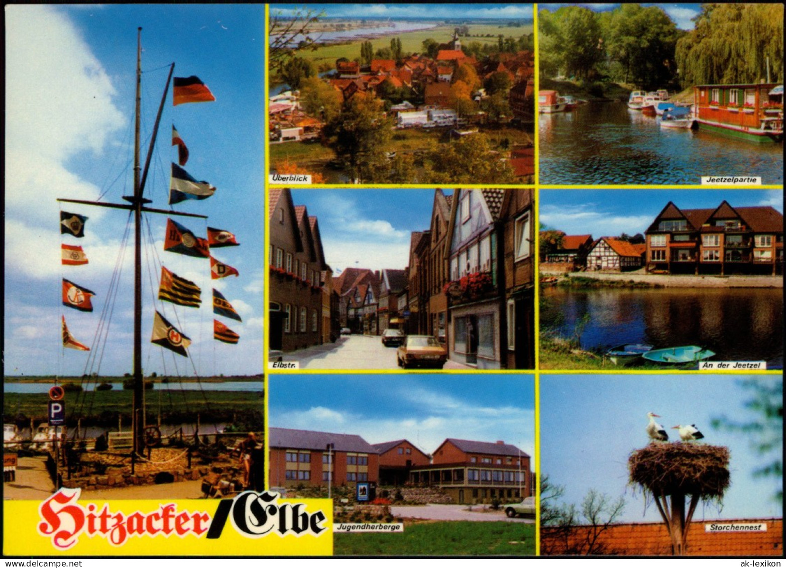 Hitzacker (Elbe) Mehrbildkarte Mit Jugendherberge, Storchen-Nest Uvm. 1986 - Hitzacker