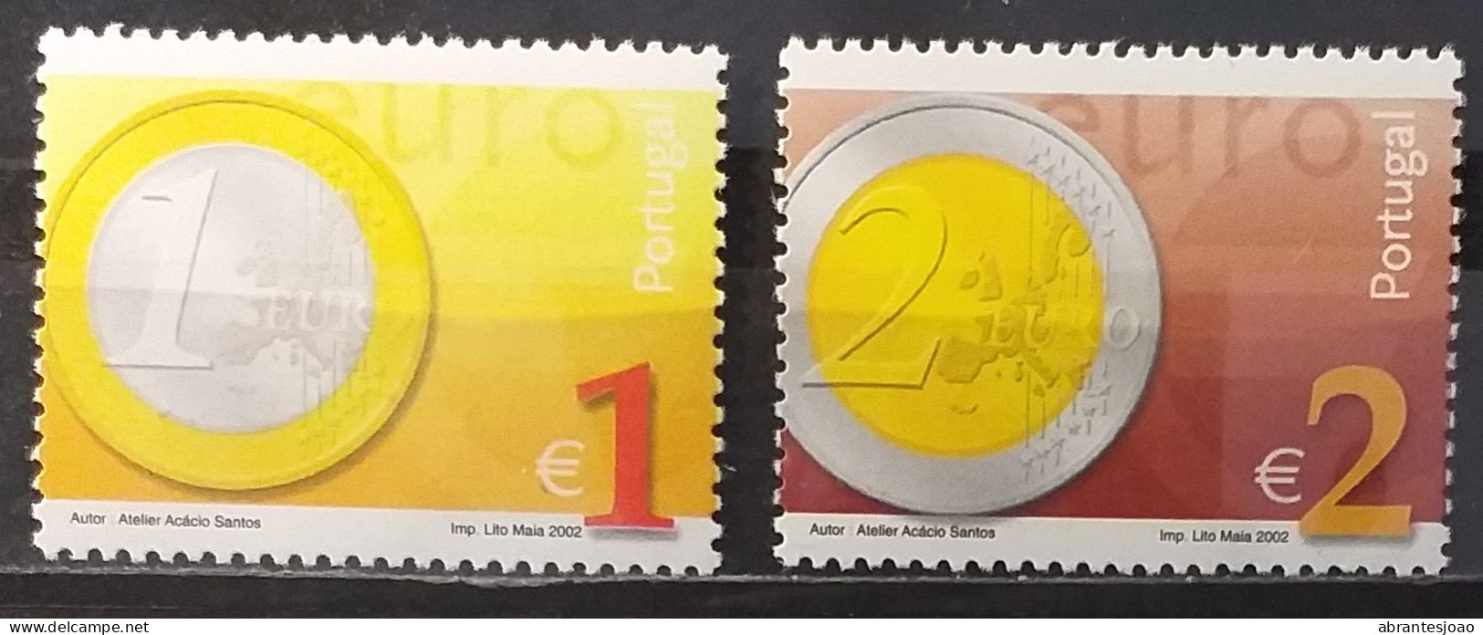 2002 - Portugal - MNH - Euro (€), The New Currency - 8 Stamps - Ungebraucht