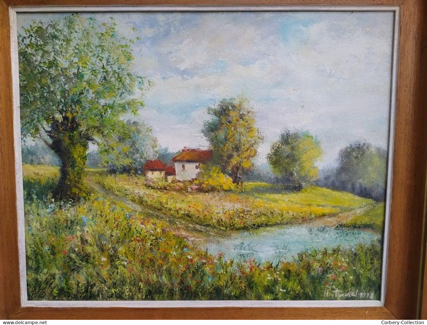 Tableau Paysage De Touraine Signé Henri Tourel - Huiles