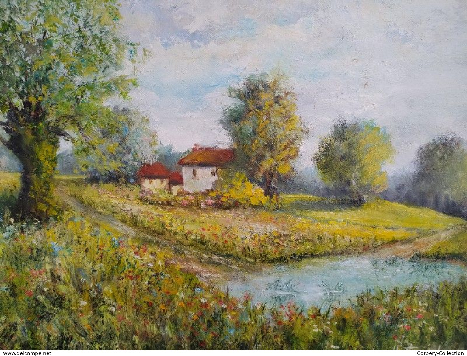 Tableau Paysage De Touraine Signé Henri Tourel - Huiles