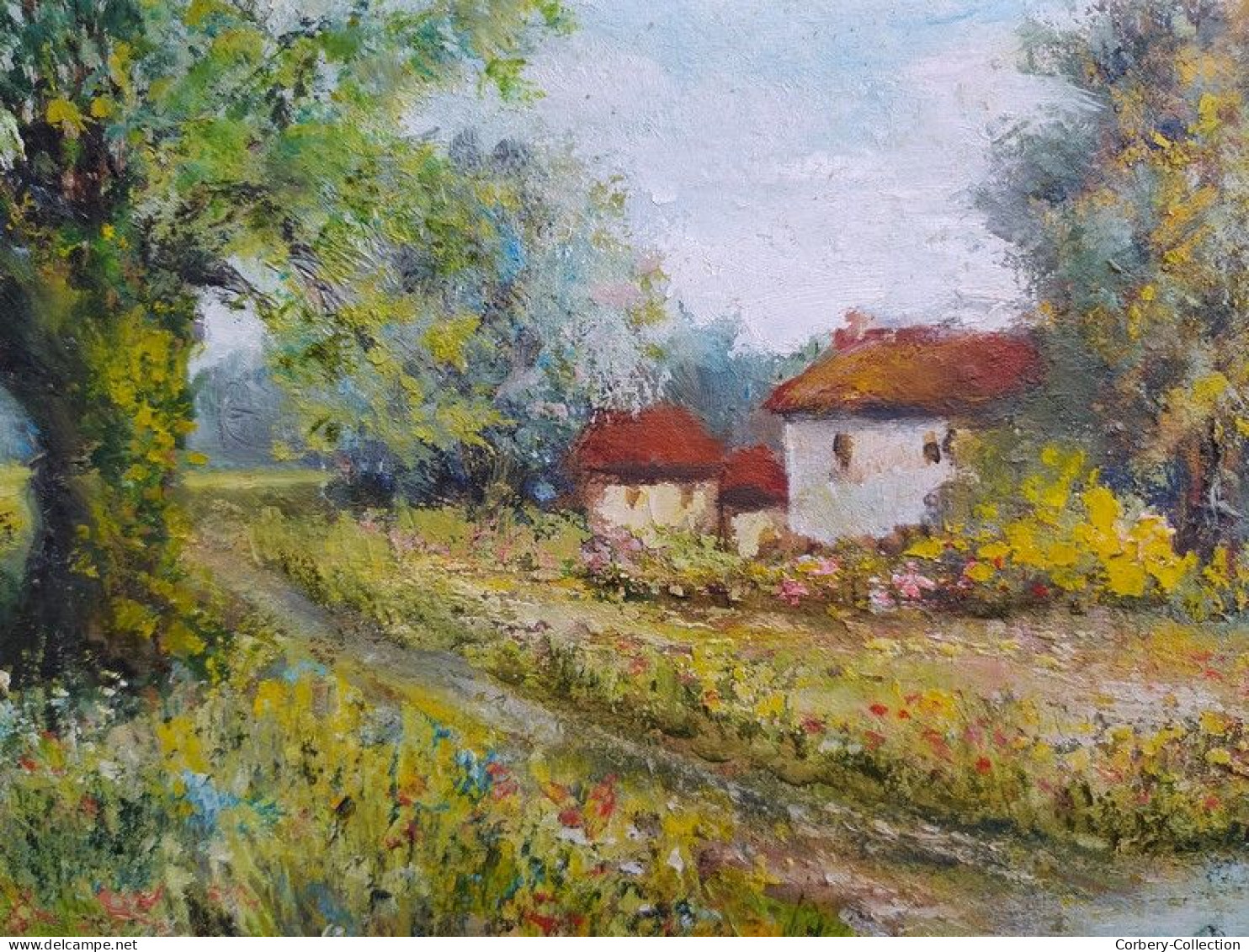 Tableau Paysage De Touraine Signé Henri Tourel - Huiles