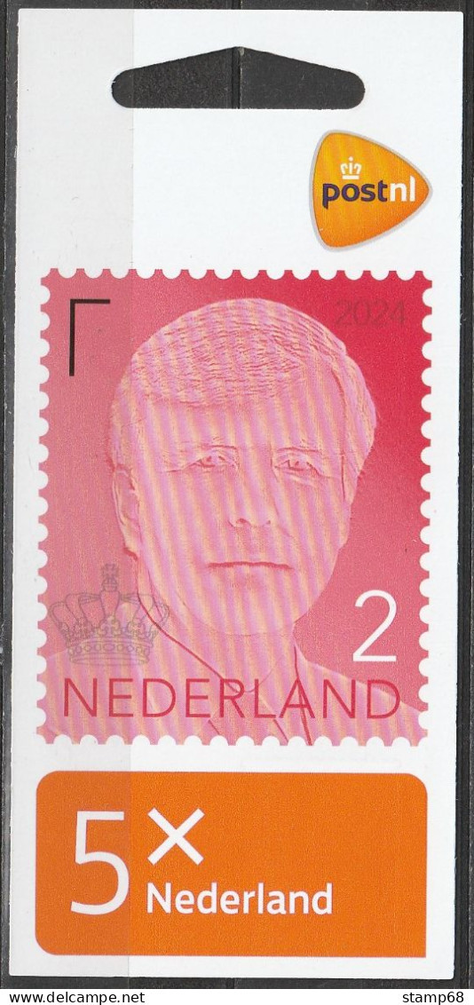 Nederland NVPH 2024 Vel Koning Willem Alexander Jaartal 2024 MNH Postfris Royalty Kingdom Koningshuis Oranje - Neufs