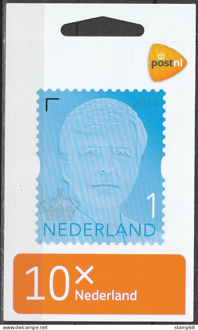 Nederland NVPH 2024 Vel Koning Willem Alexander Jaartal 2024 MNH Postfris Royalty Kingdom Koningshuis Oranje - Unused Stamps