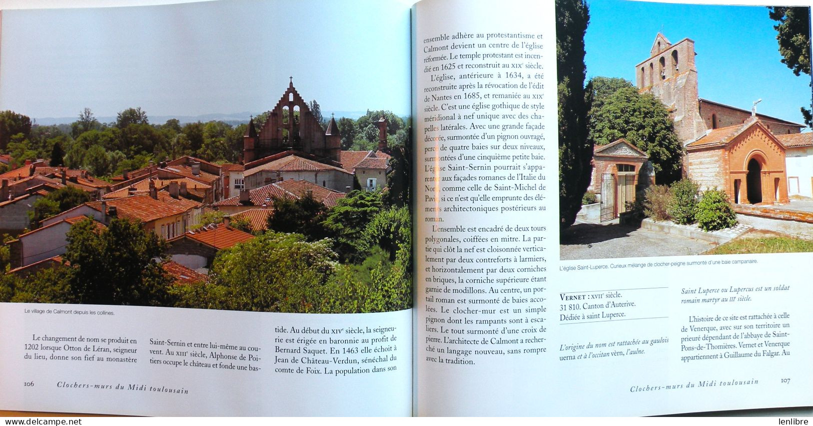 CLOCHERS-MURS Du MIDI TOULOUSAIN. J-P Morand. Ed. Loubatières. 2001. - Midi-Pyrénées