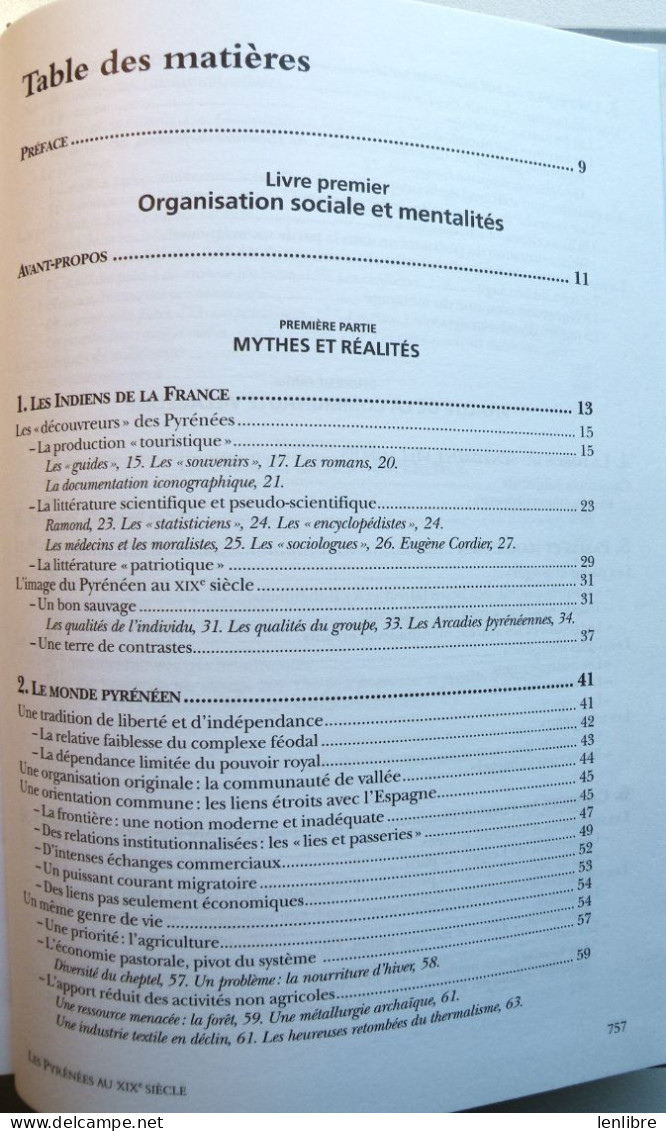 Les PYRENEES  Au XIXe SIECLE. Jean-François Soulet. Editions Sud-Ouest. 2004. - Midi-Pyrénées