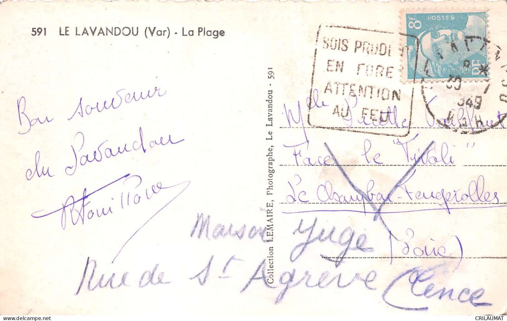 83-LE LAVANDOU-N°T2899-C/0253 - Le Lavandou