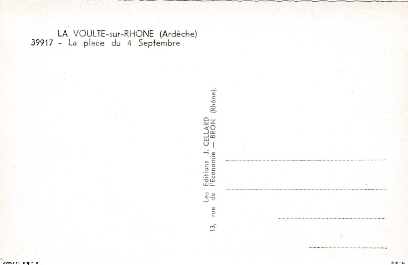 LA VOULTE Sur RHONE - La Place Du 4 Septembre - La Voulte-sur-Rhône