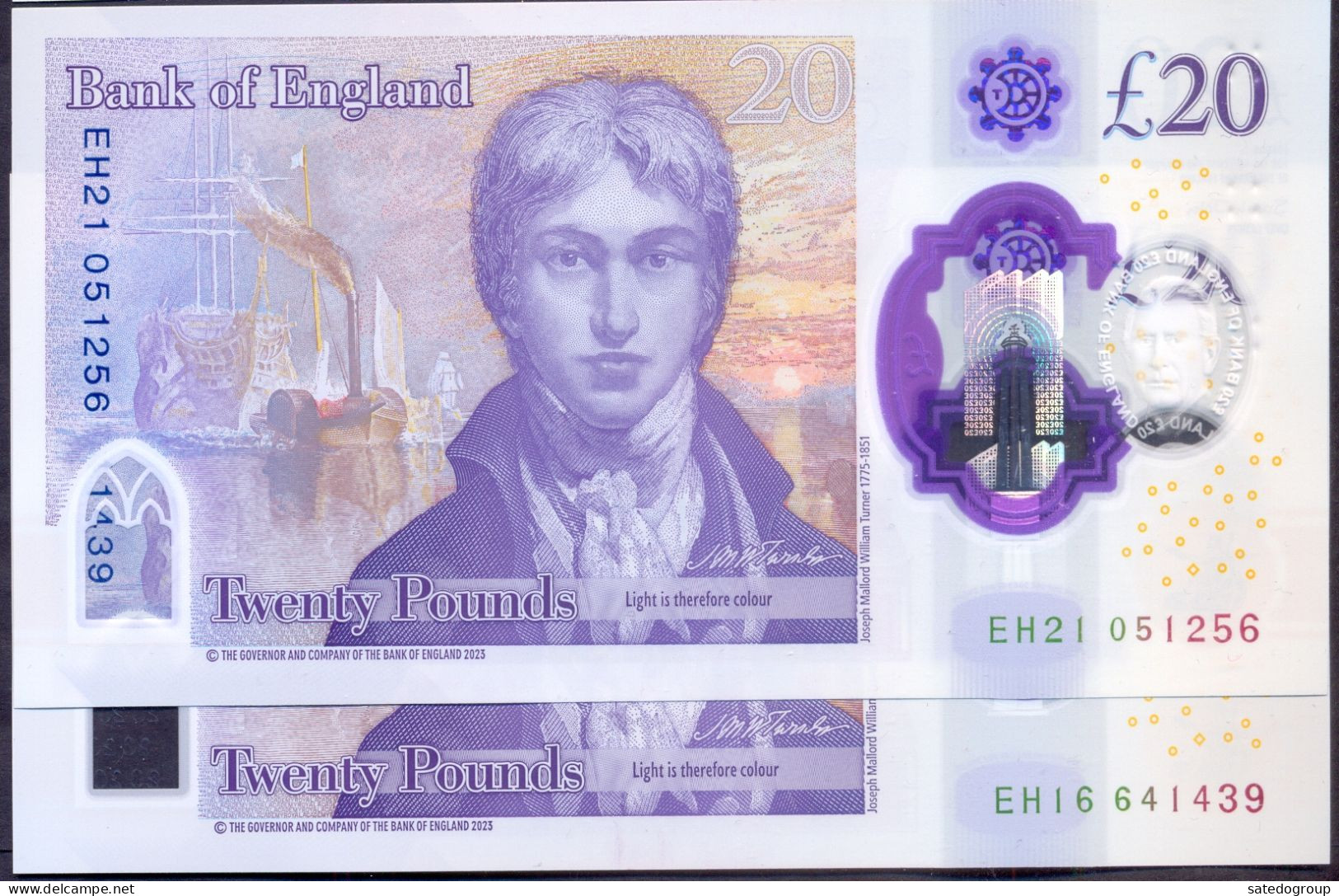 UK Great Britain 20 Pounds 2023 UNC P- New Polymer - 20 Pounds