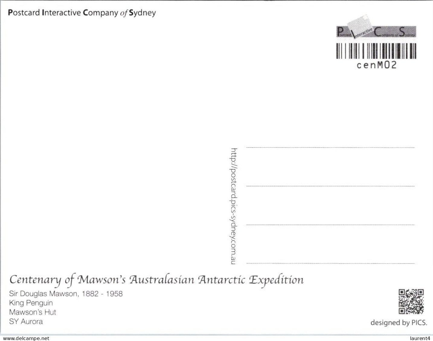 21-6-2024 (86) Centenary Of The (Australia) Mawson's Antarctic Expedition - 1911 / 2011 - Otros & Sin Clasificación