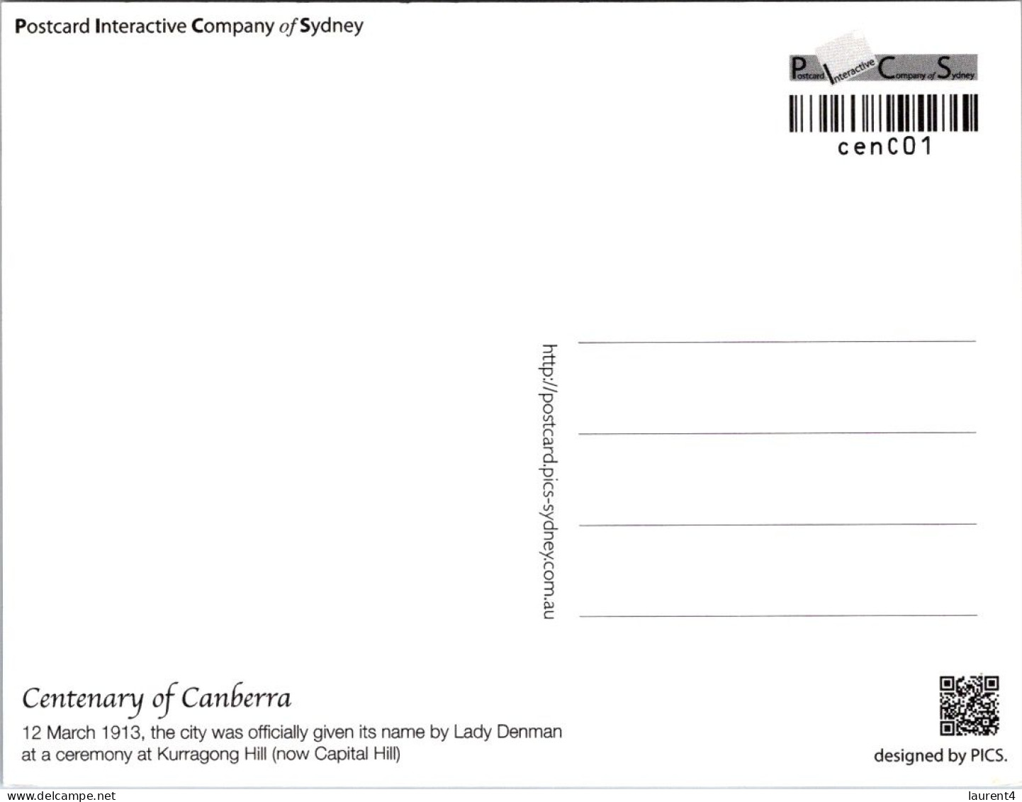 21-6-2024 (86) Centenary Of Canberra (ACT) Australia  - 1913 / 2013 - Canberra (ACT)