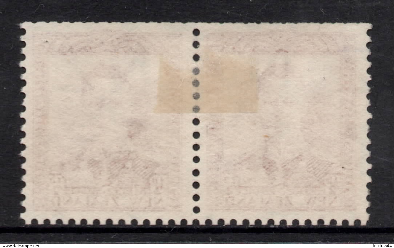 NEW ZEALAND 1938  1/2d  BROWN  " KING GEORGE VI " PAIR MH. - Neufs