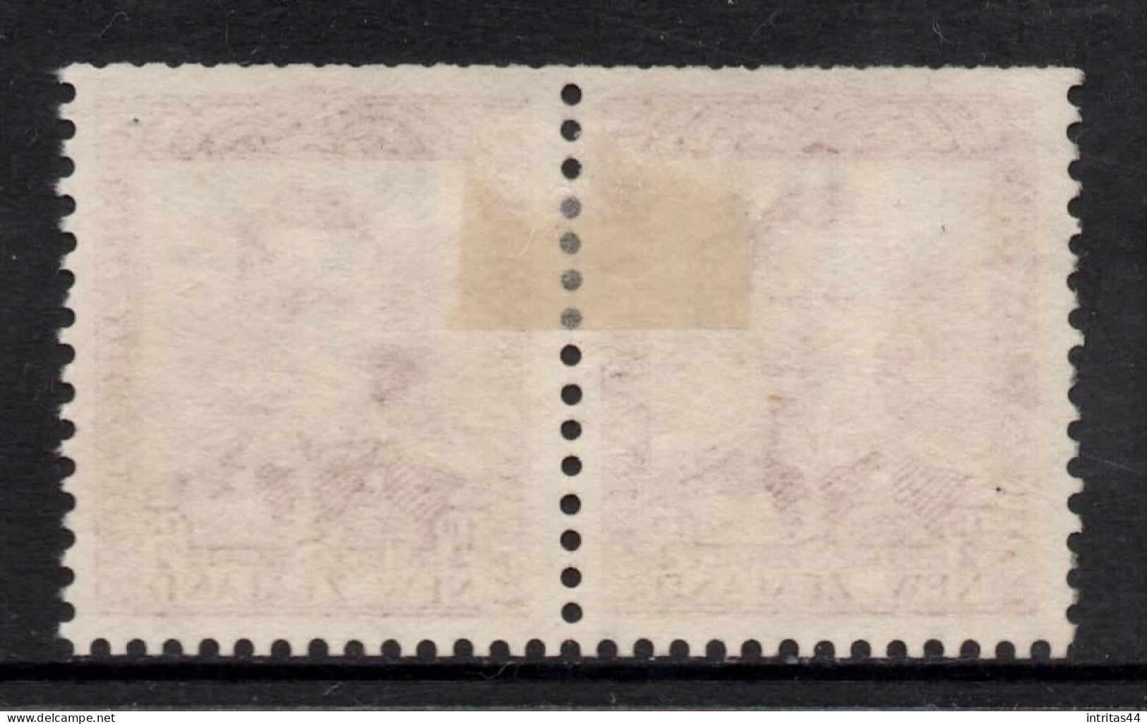 NEW ZEALAND 1938  1/2d  BROWN  " KING GEORGE VI " PAIR MH. - Ongebruikt