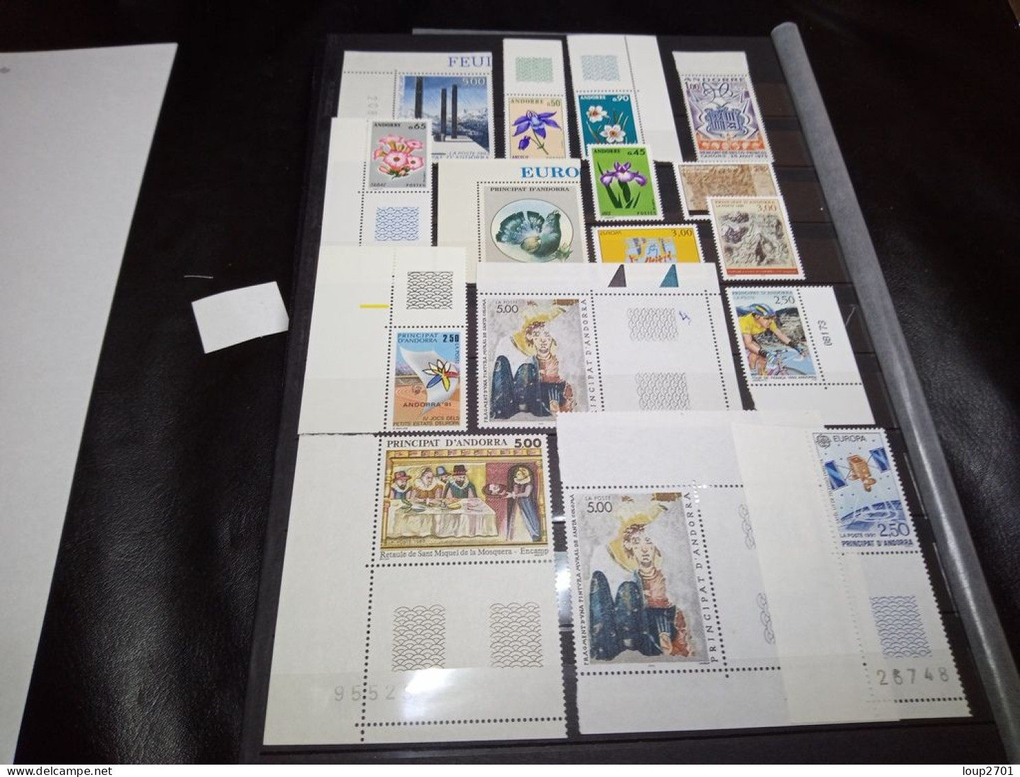 DM006 BEAU LOT FEUILLES ANDORRE TOUS NEUFS MNH A TRIER COTE++ DEPART 10€ - Collezioni (in Album)