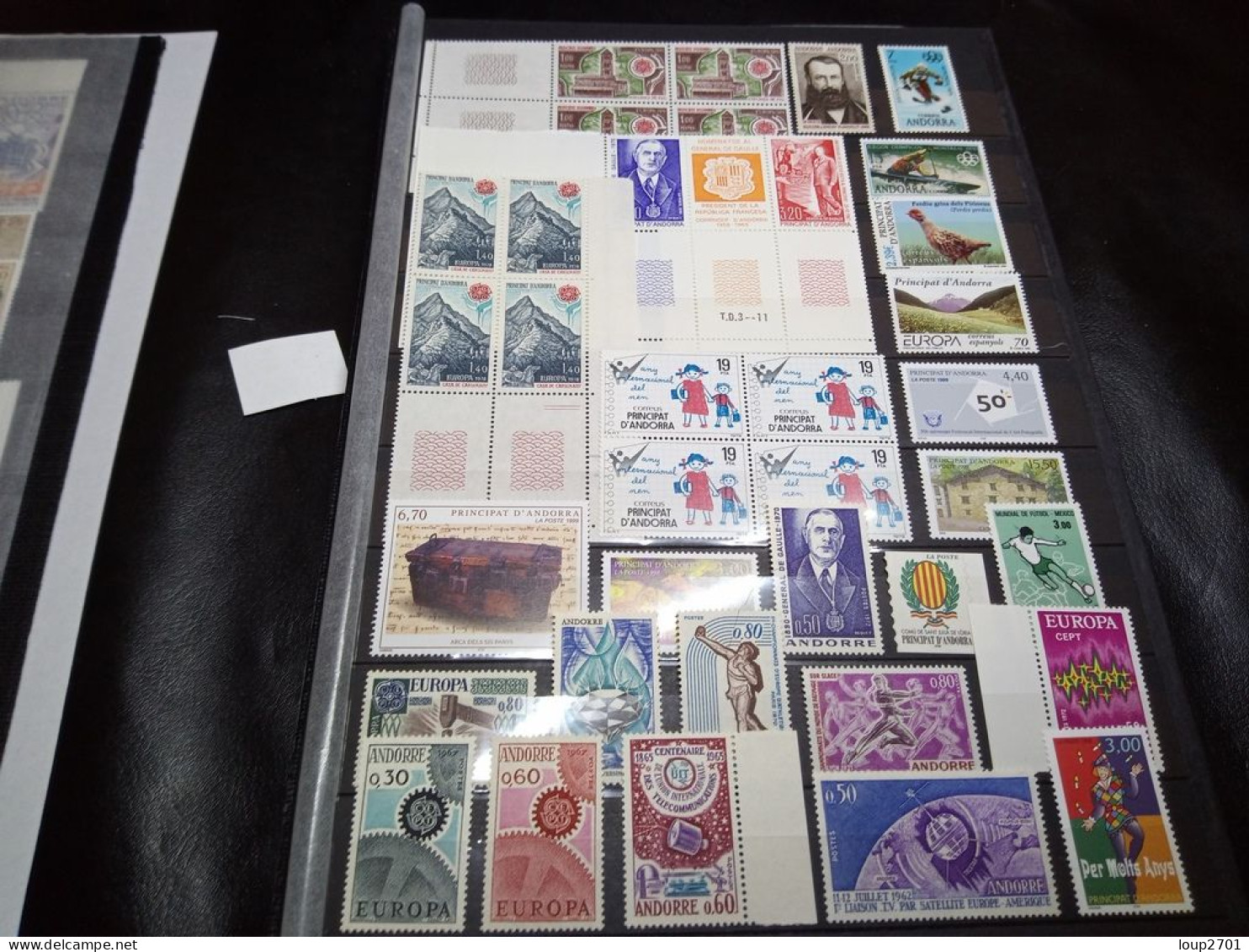 DM006 BEAU LOT FEUILLES ANDORRE TOUS NEUFS MNH A TRIER COTE++ DEPART 10€ - Colecciones (en álbumes)