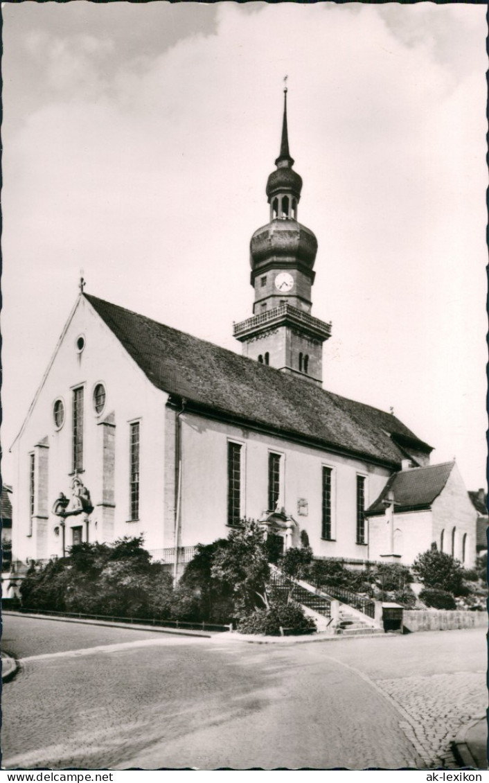 Ansichtskarte Mellrichstadt Strassen Partie A.d. Kath. Kirche 1960 - Mellrichstadt
