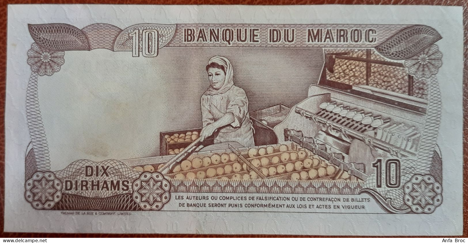 Billet Maroc 10 Dirhams Hassan II 1970. - Marocco