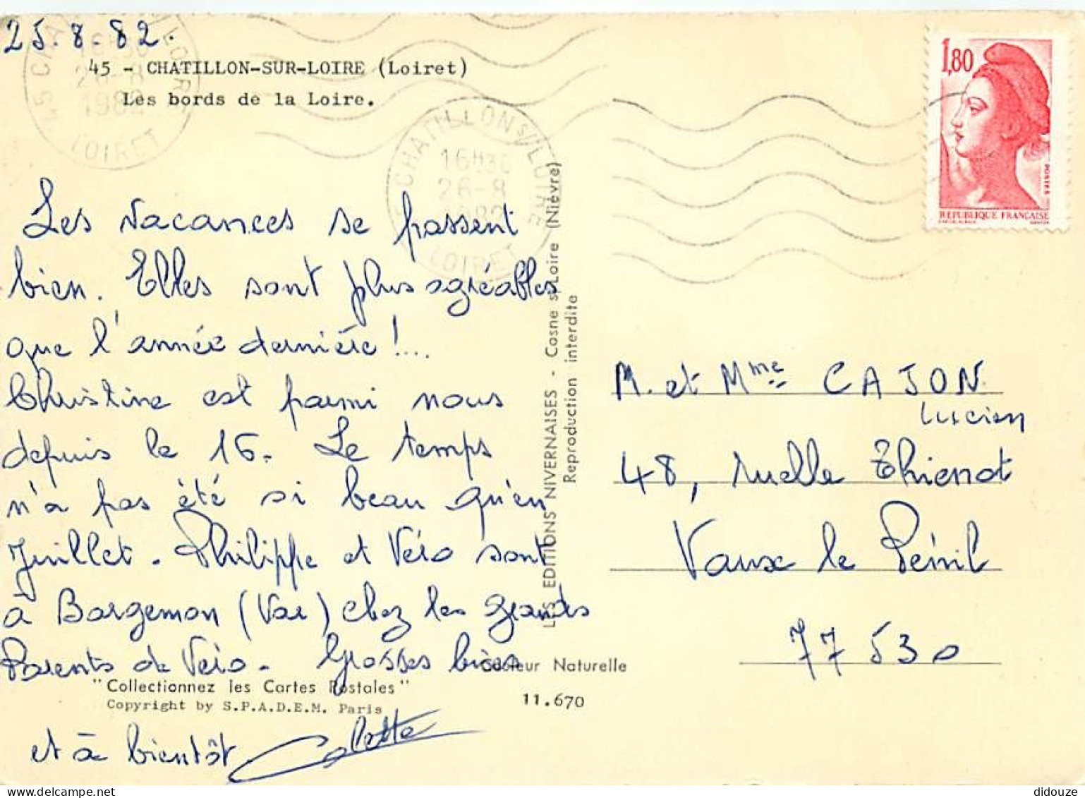 45 - Chatillon Sur Loire - Les Bords De La Loire - CPM - Voir Scans Recto-Verso - Chatillon Sur Loire