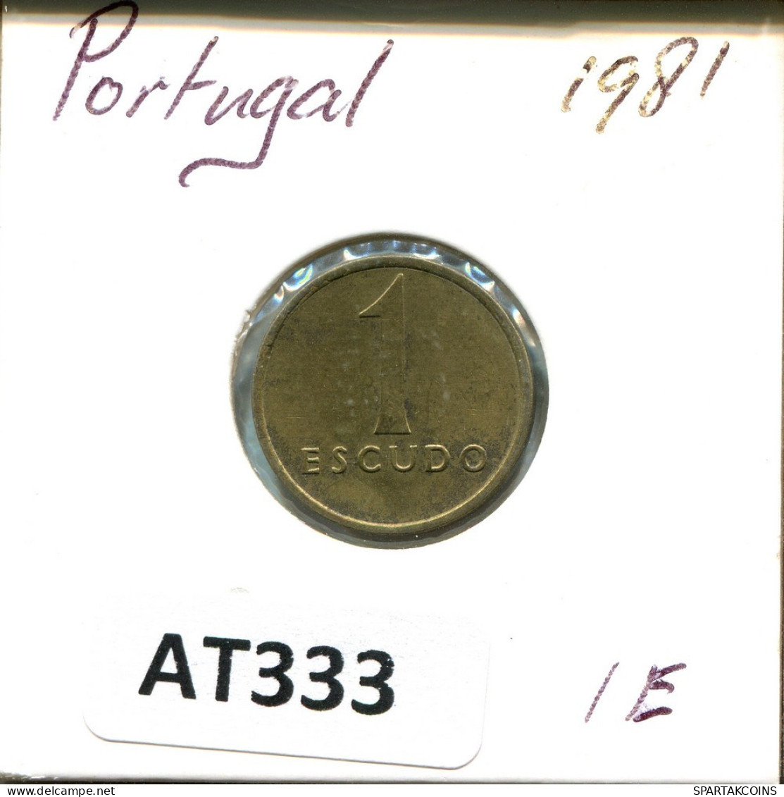 1 ESCUDO 1981 PORTUGAL Münze #AT333.D.A - Portugal