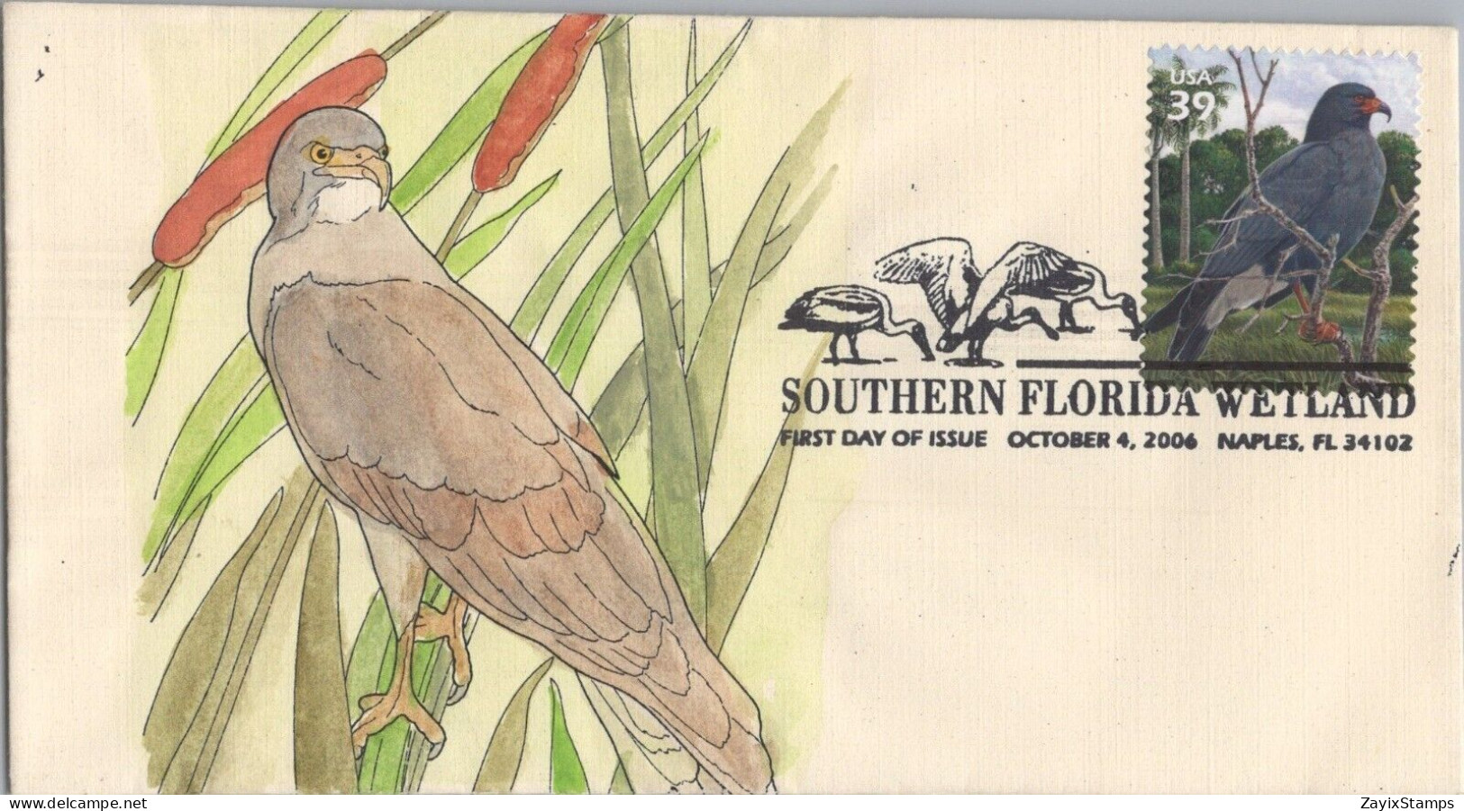 ZAYIX US 4099 SMB Cachets 10 hand-colored FDC Florida Wetlands birds 120622SM23