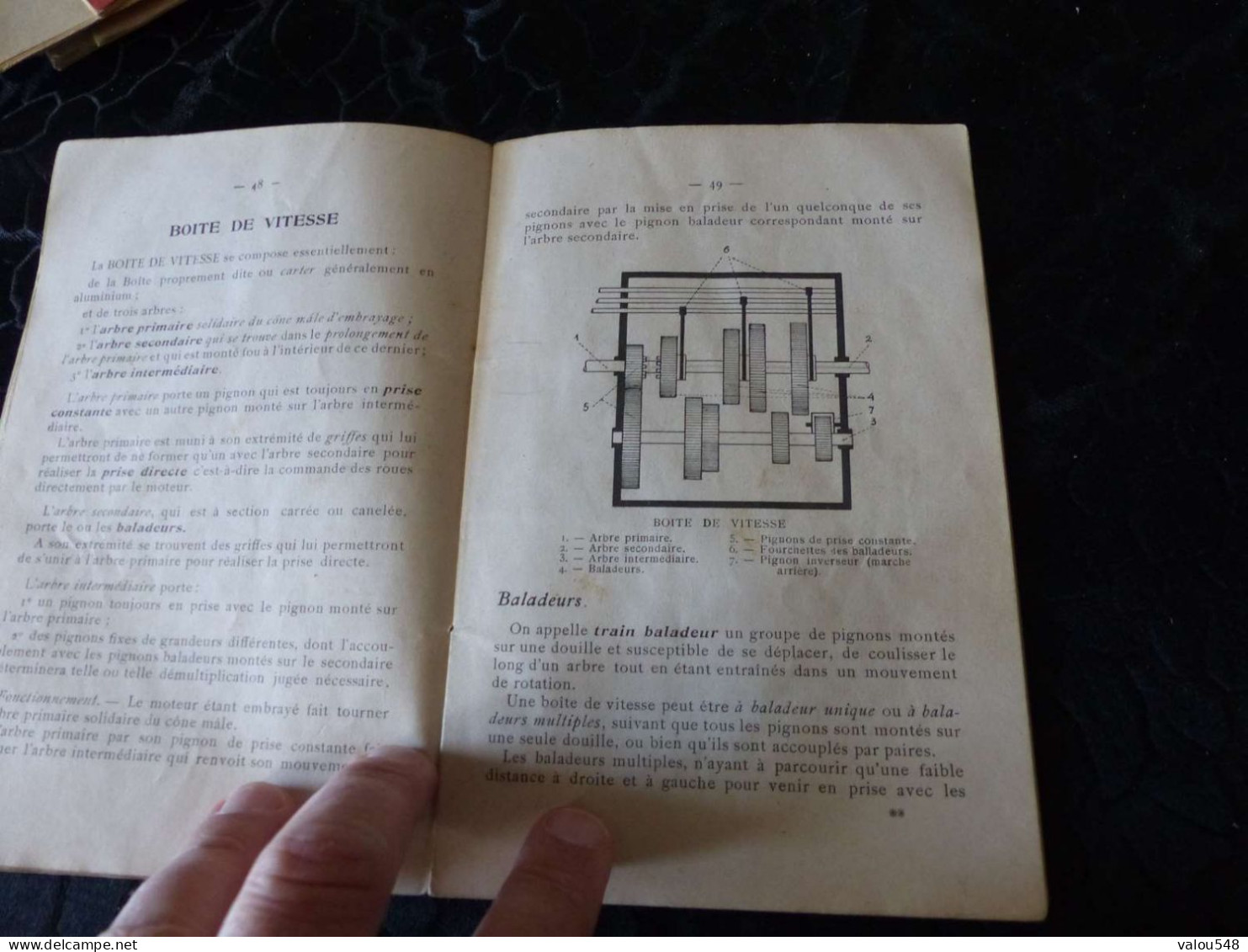 VP-692 , Petit Livre, L'INSTRUCTEUR AUTOMOBILE , description des organes de l'auto, 1907, 71 pages