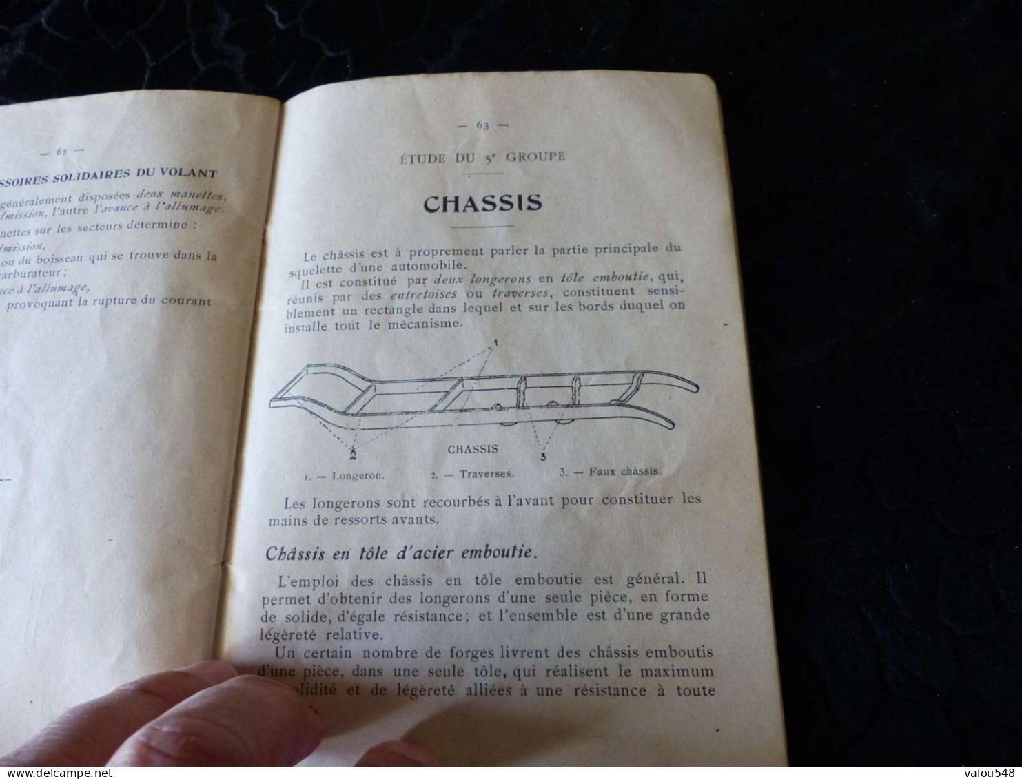 VP-692 , Petit Livre, L'INSTRUCTEUR AUTOMOBILE , description des organes de l'auto, 1907, 71 pages